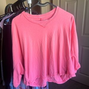 Aerie Bright Pink Shirt